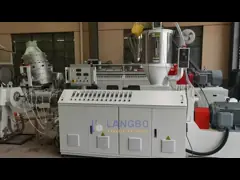 Cadena de producción del tubo del PE del gas natural, máquina del tubo del HDPE del extrusor de solo tornillo