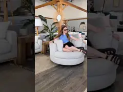 Durable Fabric Leisure Sofa Chair , Anti Abrasion Single Seater Couch Sofa