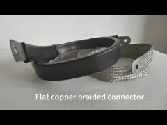 Электрическое соединение Медное плетённое соединение Гибкие соединители с штангой video