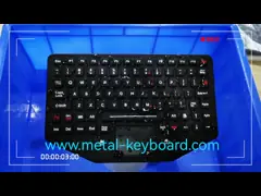 Military Portable Industrial Silicone Keyboard Ruggedized Backlight With Touchpad