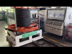 China Controlled By PLC Flexible Single Wall Corrugated Pipe Machine ABB Frequency Inverter And 5 Heating Zones supplier