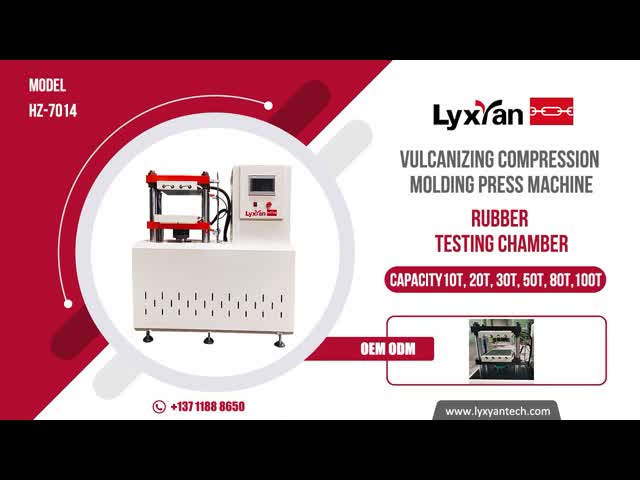 Electric Flat Vulcanizing Rubber Testing Machine 200kg/Sq.Cm Digital Display