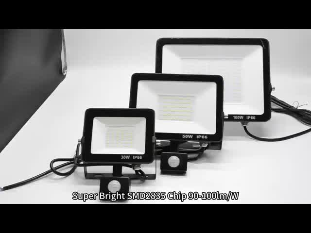 Integrated LED Driver Wattage PIR Flood Light Superior Color Selection For Outdoor Spaces