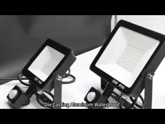 20 30 50 100 Вт умное обнаружение наружного светодиодного освещения IP66 с дистанционным управлением video