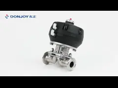Санитарный мембранный клапан регулирования потока, SS316L, DN6-DN100 B2B для промышленной пользы video