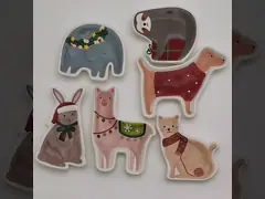 Einhörnchen-Druck-Teller-Schüssel-Set 100% Melamin-Tischgeschirr Kinder-Dinnergeschirr