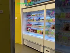 Integrated Merchandise Multideck Display Fridge Open Type Single Temperature