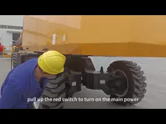 Строительные работы 14м 16м 18м 20м Самоходный суставный бум-лифт Дизельный бум-лифт video