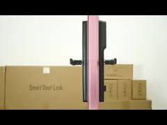 China Black Sliding Glass Door Smart Lock Fingerprint Password Rfid Card NFC Key supplier