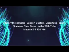 SS 304 316 Mirror Satin 32ммx12.7ммx70мм Inox Зажим для стекла 1'' X 1/2'' Держатель стекла из нержавеющей стали с трубкой Soporte para Vidrio video