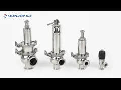 Sanitary EPDM Gasket 120℃ pressure Over Flow Valve Clamp Ends