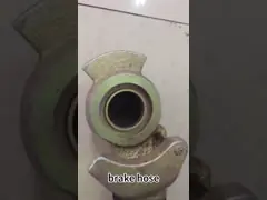 Железнодорожное покрытое электрофорезное соединителя UIC шланга системы торможения 11MPA стандартное video