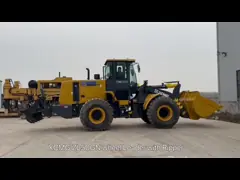 Строительное оборудование Тяжелая машина Передняя колесная загрузка ZL50 5 тонн Машина масса video