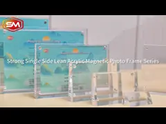 Прямоугольник 9 дюймов на заказ акриловые магнитные рамки электронные фоторамки video