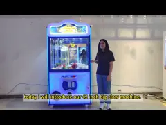 42-дюймовая большая кукольная машина с 42-дюймовой монетой игровой игрушкой с краном с банкоматом video