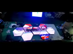 OEM P4 Creative LED Display Screen Hexagon для аэропорта метро video