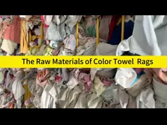 Расстворимая в воде мастерская 30kg/Bag смешала хлопок Rags video