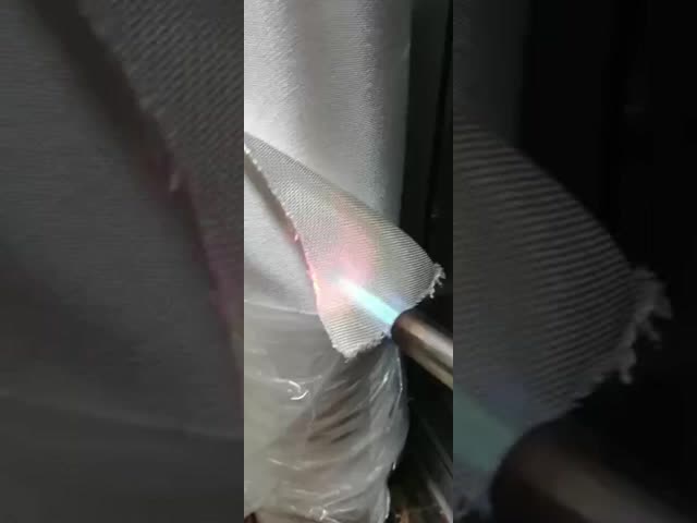 High silica fiberglass cloth fireproof testing