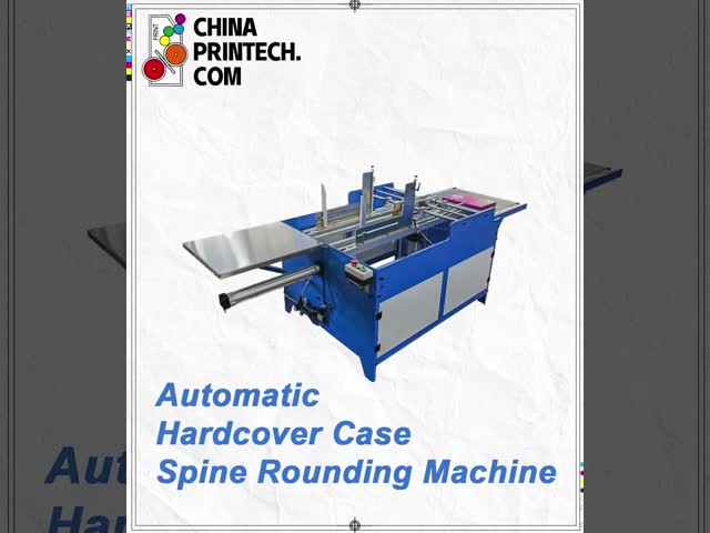 Automatic Hardcover Spine Rounding Machine Back Rounding Backing Hardcover Case Bible Cover Case Center Back Round Form