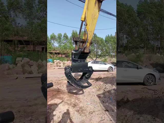 WuYing Excavator Grabber Five Claw Wood Grabber Suit for 11-16 Tons Excavator
