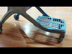 RAL colorea la cesta plástica de la carretilla para el despliegue que hace compras video