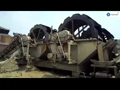 Машина для мытья песка с колесами Машина для мытья камня Машина для мытья мелкого песка video