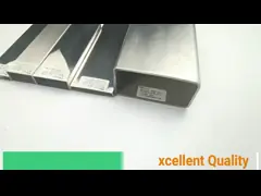 Почищенная щеткой нержавеющей стали полости Inox зеркала труба 30mmx10mm декоративной прямоугольная 40mmx20mm 60mmx30mm Ss 201 304 316 video