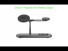 Chargeur sans fil magnétique rapide QI TYPE-C support alliage de zinc pour téléphone