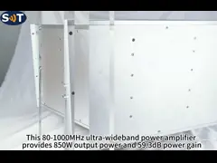 Robust Design Rackmounted 80-1000MHz 850W Ultra Wideband Power Amplifier for Testing and Measurement