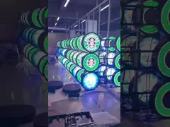 Наружный круглый светодиодный дисплей P4 односторонний IP65 водонепроницаемый светодиодный экран video