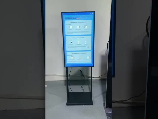 1080P 500 Nits Android Digital Signage 43 polegadas shopping mall menu digital publicidade player