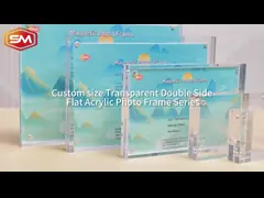 Деревянные фоторамки 10 x 8 на заказ двусторонние акриловые фоторамки video