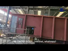 Покрытые фуры хоппера железной руды железнодорожные 60 тонн нагружают стандарт EN UIC video