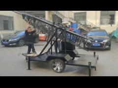 Мини-мобильная башня 15 метров с крышкой video