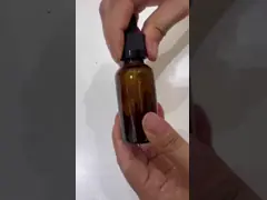 стеклянная бутылка-капельница на 1 унцию Янтарная бутылка-капельница 30 мл настойки с крышкой CR video