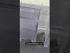 100mm X140mm X195mm Small Transparent PVC Tanks With  Lid For Laboratory