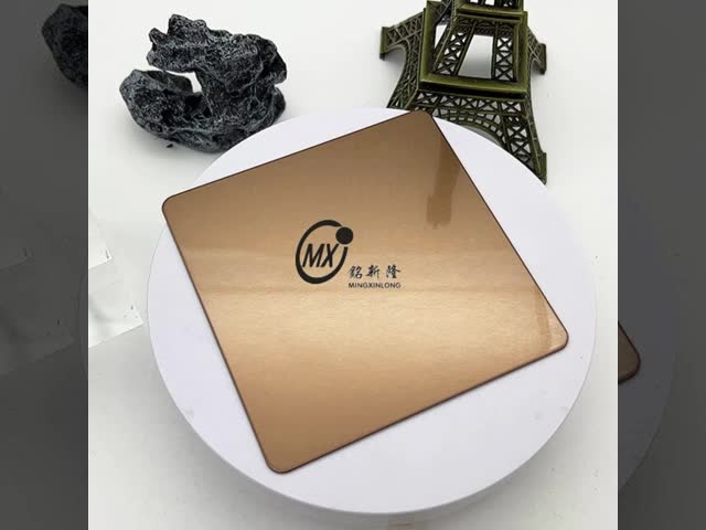 Нержавеющая сталь Вибрация Бронзовая ПВД покрытая нержавеющая сталь цветные листы с антиперцовой печатью для декорации видео