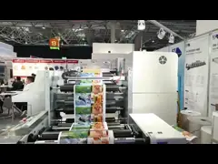 8 Цветовая съедобная бумага Pp N Нетканый пакет Mylar Кубок Коробка Пакет Флексографический принтер Флексографская печатная машина Цена video