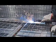 Портативный временный забор Внешняя сварная проволочная сетка Ограждающие панели Коррозионностойкие video