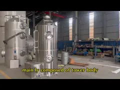 PP Wet Scrubber Gas Desulfurization Tower Limbah Gas Dengan Pompa Blower