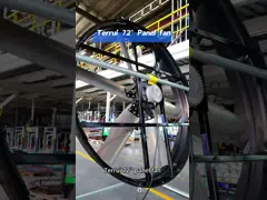 Промышленный панельный вентилятор с максимальным расходом воздуха 120000 м³/ч и производительностью 60 м³/ч Вихревой канальный video