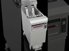 China Two Pots Two Baskets 13L*2 Small Capacity Save Oil Electric Open Fryer With Oil Filtration supplier