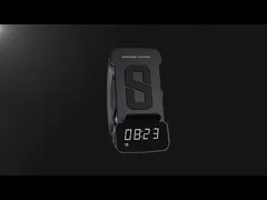 С Bluetooth динамиком беспроводное зарядное устройство с часами и быстрой зарядкой video