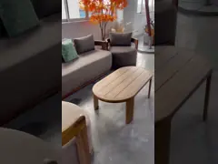 Высококачественный садовый диван из тикового дерева для мебели на улице video