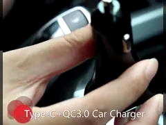 QC3.0 PD Car Fast Charger Type-C 38W OEM for Mobile Phones