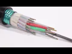 Черный воздушный одиночный кабель стекловолокна трубки 6/12/24 пар FRP режима GYFTY свободный video