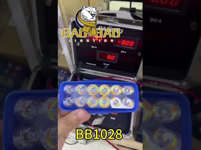 12W Branco Amarelo Flash Plástico LED Luz LED Casing Azul Para Motocicletas