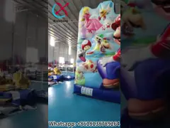 Digitaal afdrukken opblaasbaar springhuis met dia's Super Mario opblaasbaar springkasteel