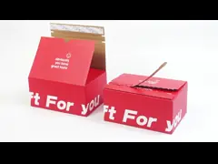 Custom Easy Tear Strip Opening Seal Zipper Carton Box Corrugated Cardboard Boxes