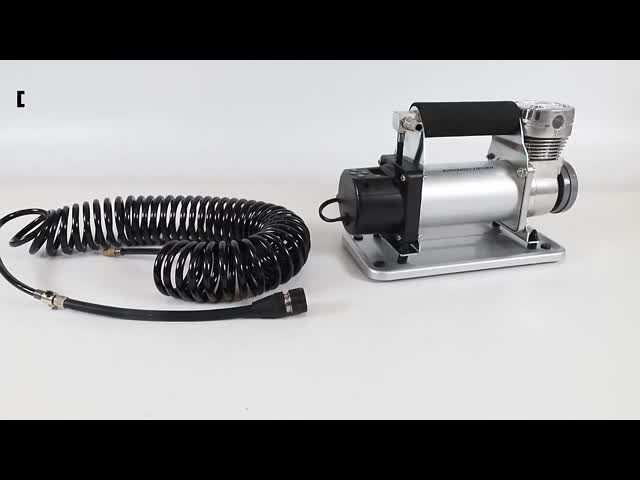 High Pressure Metal Car Air Compressor Heavy Duty Car Air Pump With Hose